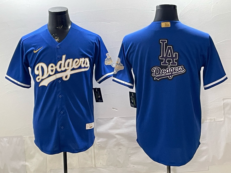 Men Los Angeles Dodgers blank blue Game Nike MLB Jersey 0404002